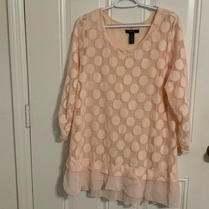 Style & Co blouse light pink